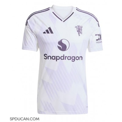 Muški Nogometni Dres Manchester United Matthijs de Ligt #4 Gostujuci 2025-26 Kratak Rukav Muški Nogometni Dres Manchester United Matthijs de Ligt #4 Gostujuci 2025-26 Kratak Rukav